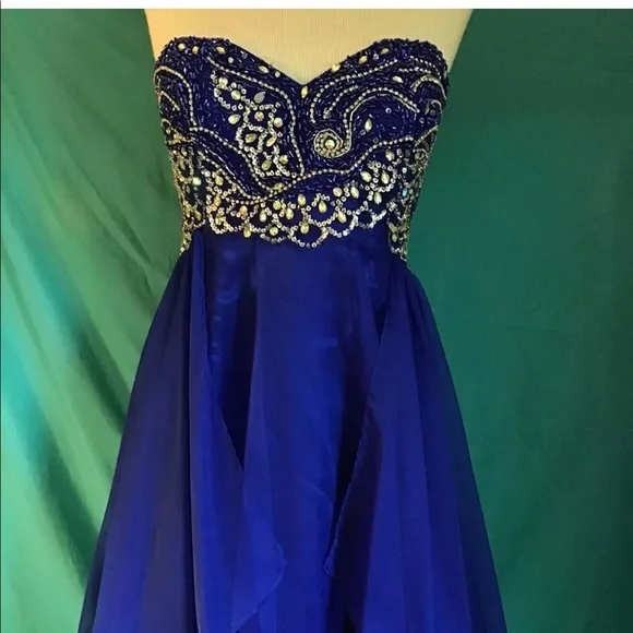 blue and purple homecoming dresses Sherri Hill 55833 - Short Tulle A-Line Dress
